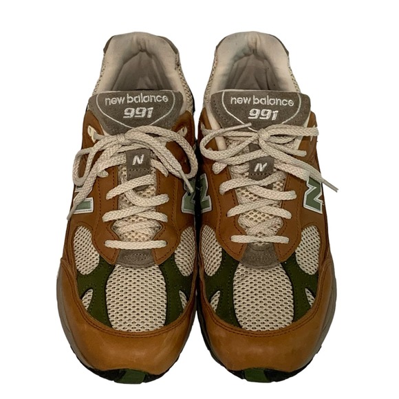 New Balance 991 Aime Leon Dore ALD Tan Leather Sneakers Sz 10M (M991LIO) main image 6